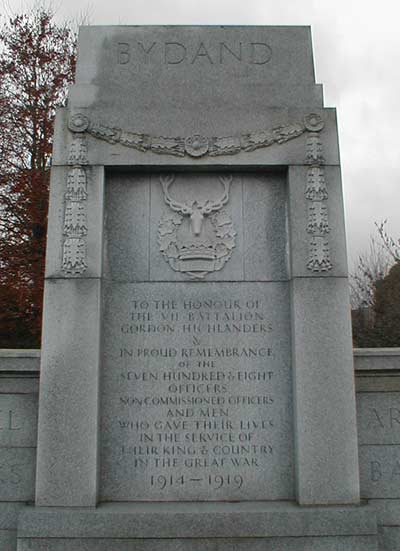 7 Batt GH Memorial at Banchory