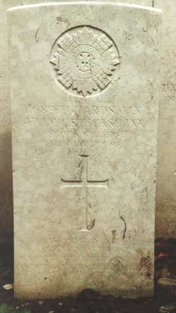 Headstone of Adam Cruickshank