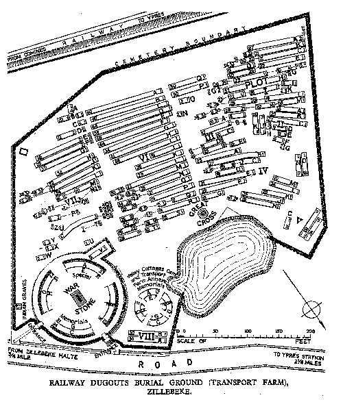 Layout of Transport Farm Cemetery