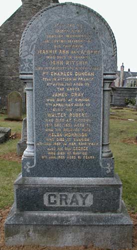 Gray headstone, Insch Kirkyard