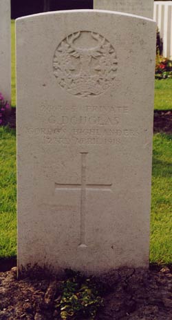 Headstone of George Douglas