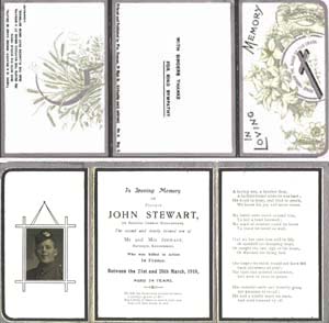 Memorial card