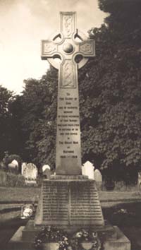 The newly dedicated Kennethmont War Memorial - 1919