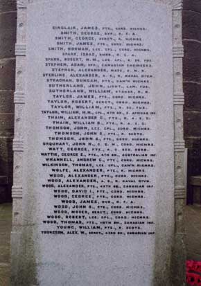 Dunnottar War Memorial