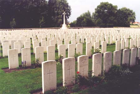 View of Guards Cemetery, Windy Corner, Cuinchy