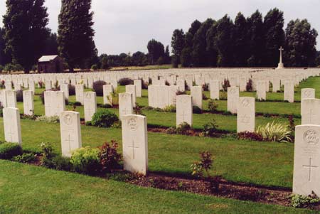 View of Guards Cemetery, Windy Corner, Cuinchy