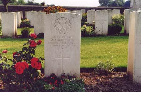 The grave of William Middleton