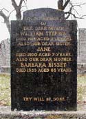 The grave of Wm Stephen