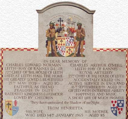 Leith Hay Memorial Tablet