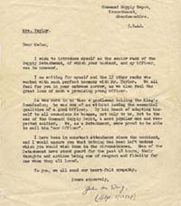S/Sgt Doig's letter