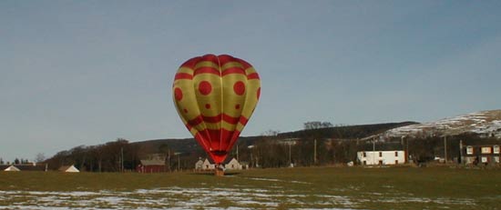 Landing at The Lodge Farm