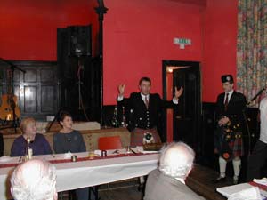 The address, Kennethmont Burns Supper