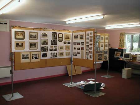 Photo display at Rannes Hall